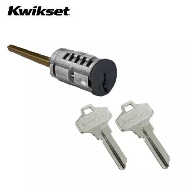Kwikset - SmartKey SC1 Schlage Cylinder For Single Cylinder & Electronic Deadbolt - Black Finish
