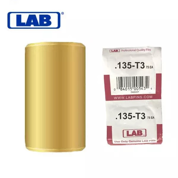 LAB - .003 - Universal Top Flat Pins - Size .135 - 135S43 - Smart-Pac of 150