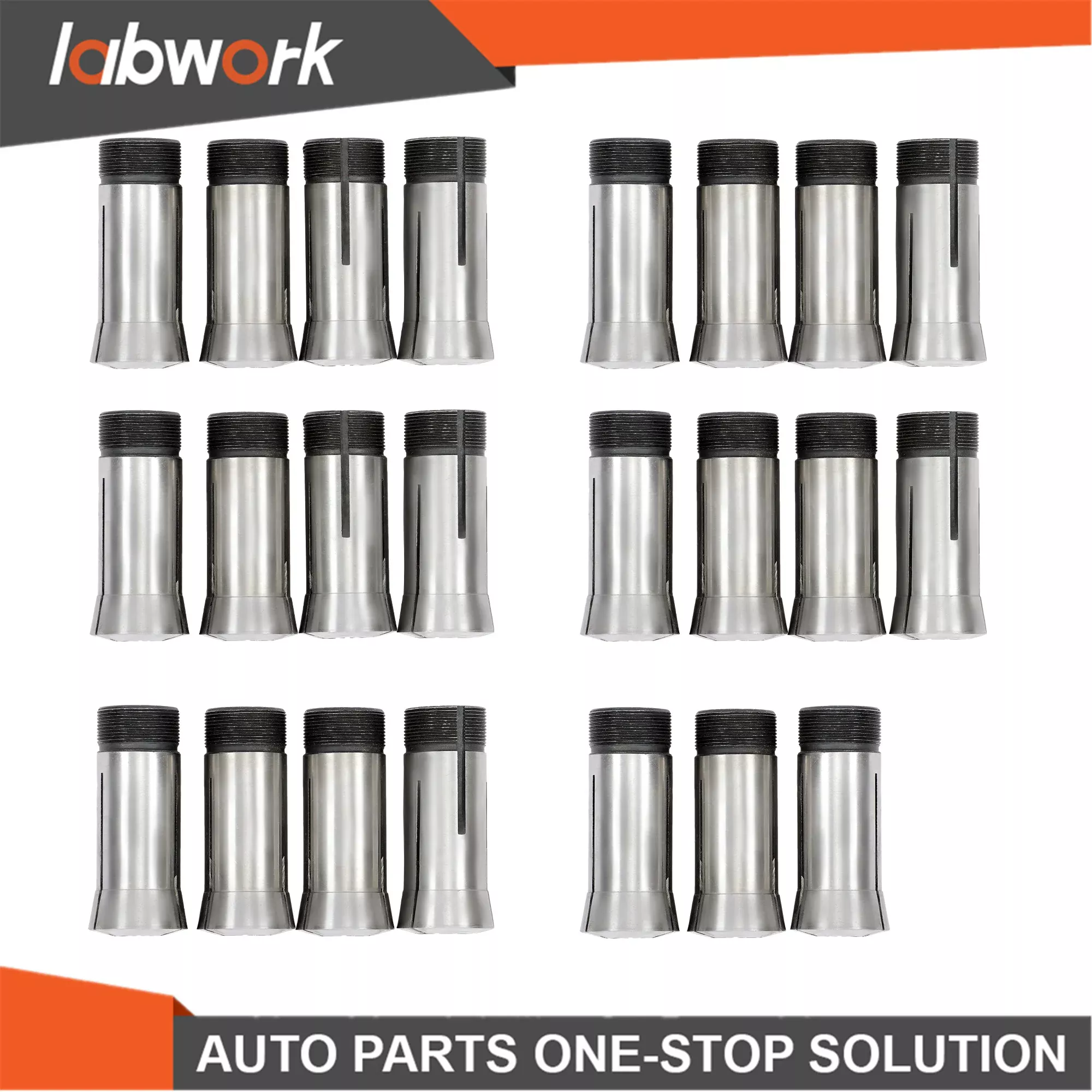 Labwork 0.0005" Accuracy Metric 5C Collet Set 23Pcs 3mm-25mm x1mm High Precision