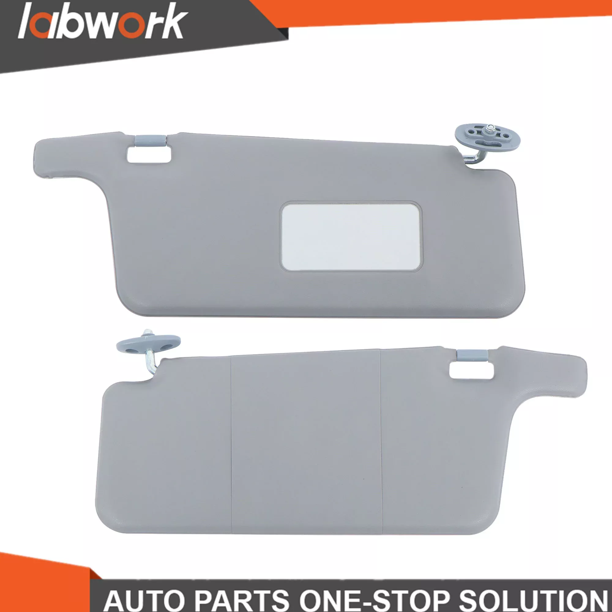 labwork 1 Pair Interior Gray Sunvisor Left Right Replacement for Civic 1996-2001