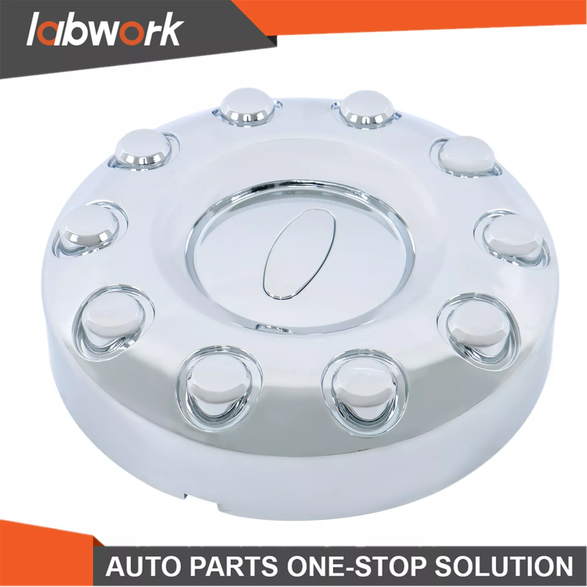 Labwork 10 lug 2wd 19.5" Front Wheel Chrome Center Cap For 05-16 Ford Super Duty