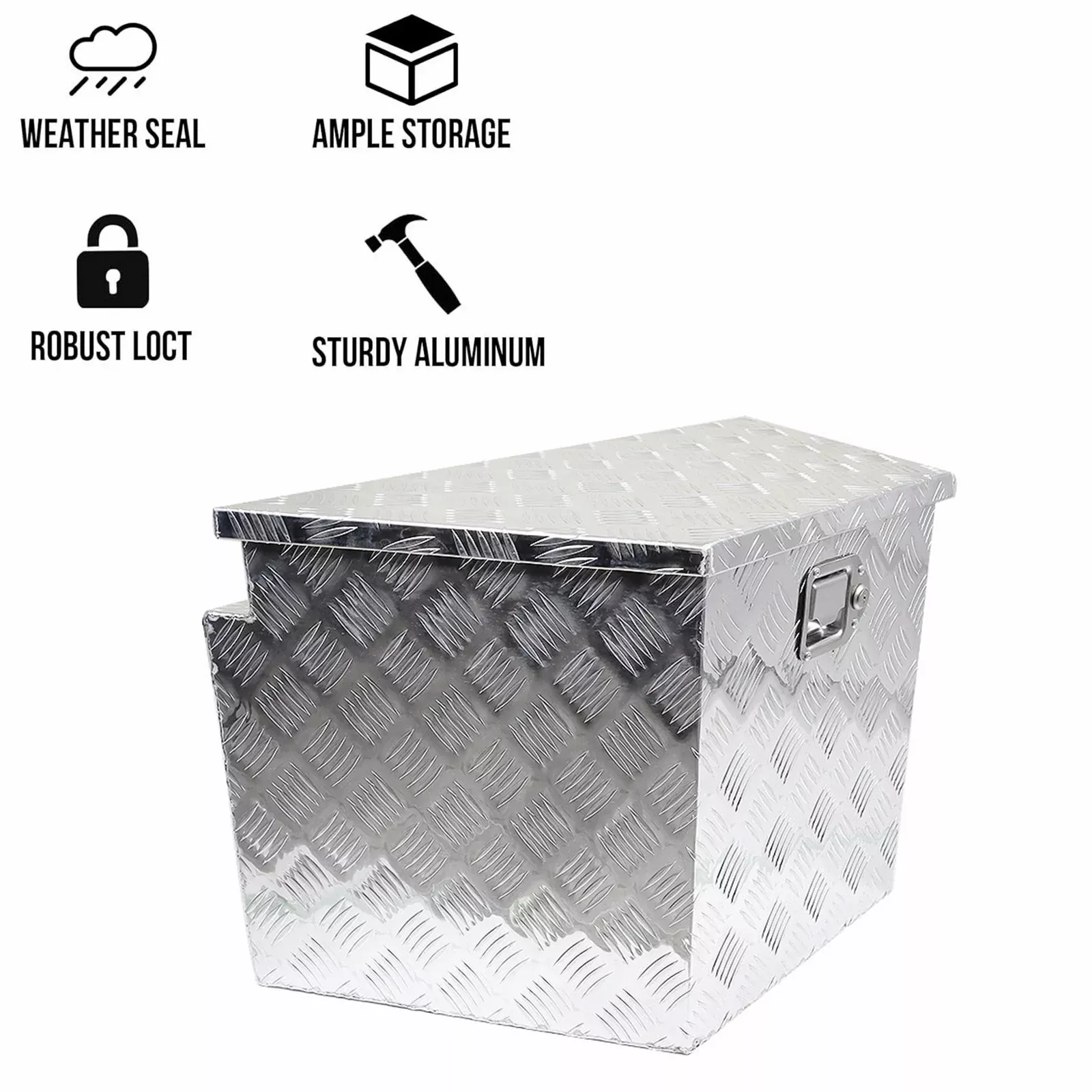 Labwork 15/29" x15" x18" Aluminum Trailer Tool Box A-Frame Camper Dump Trailer