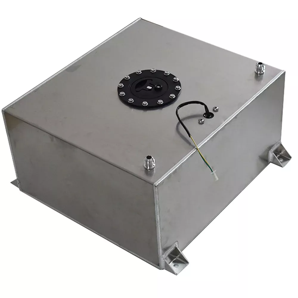 Labwork 15 Gallon Polished Aluminum Racing Drift Fuel Cell Tank + level Sender