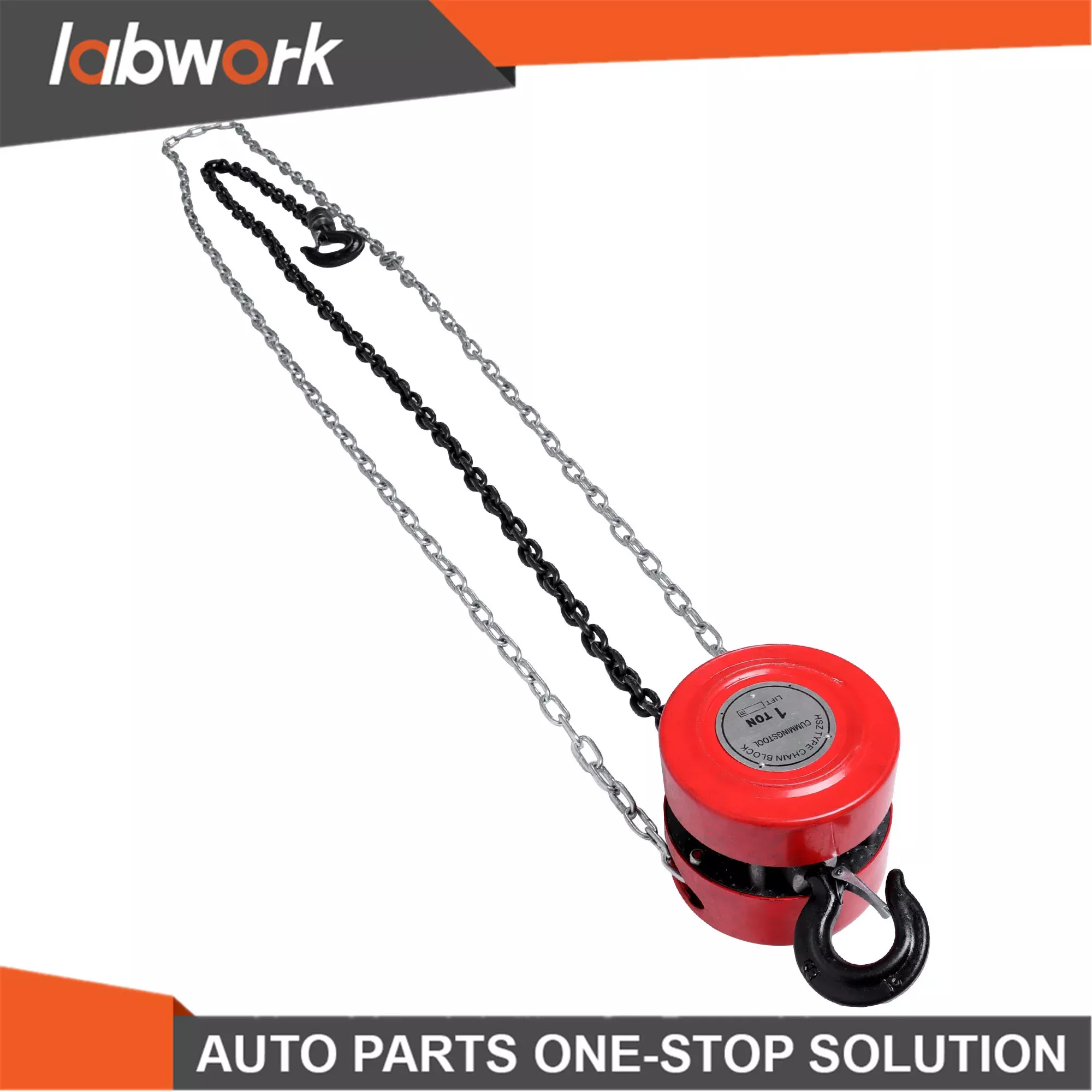Labwork 2200 LBS Capacity 7 FT Lift Chain Hoist G80Mn Chain Manual Hoist Steel