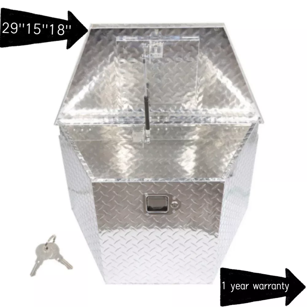 Labwork 29 Inch Aluminum Tool Box For Pick Up Trailer/Truck/RV Utility Tool Box