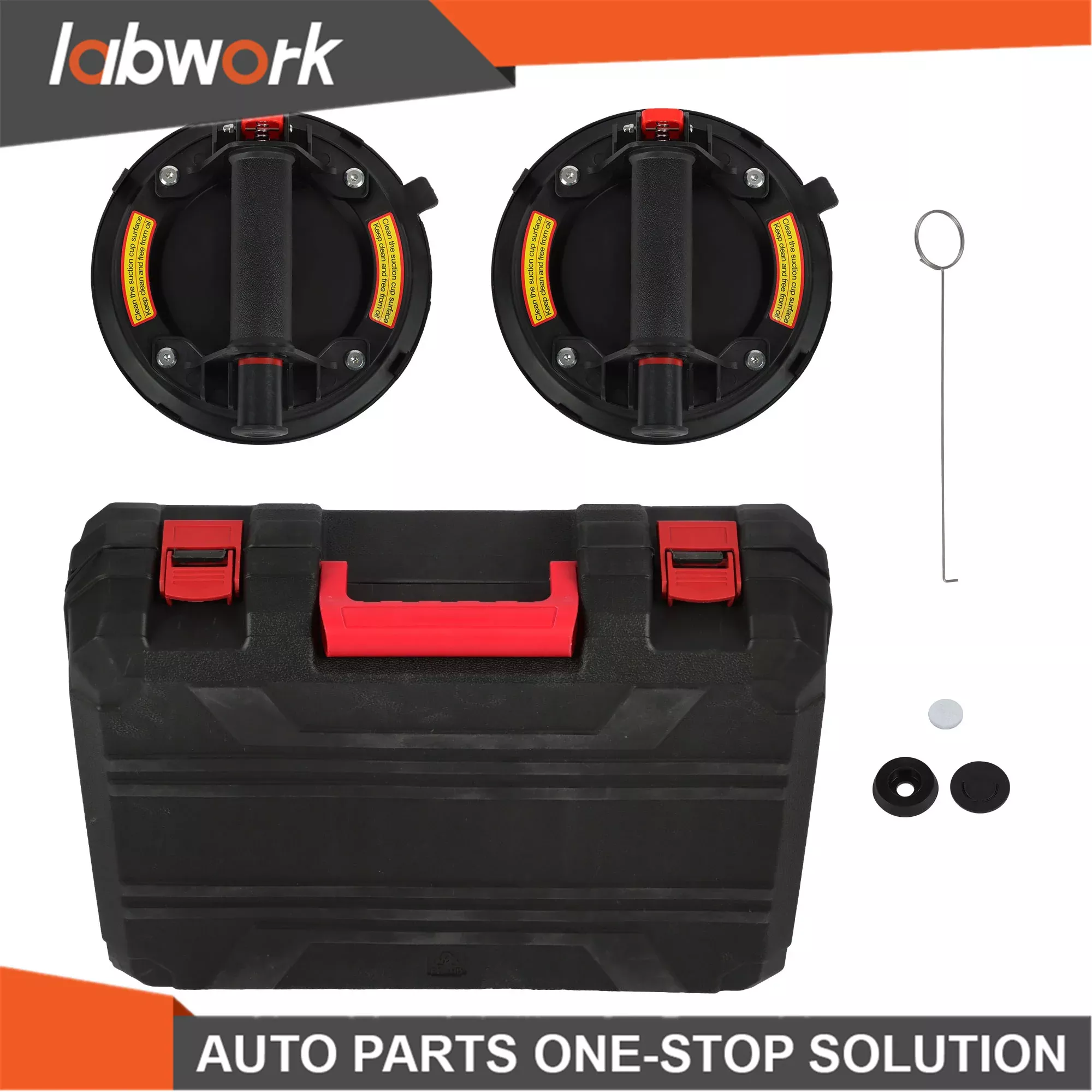 Labwork 2PCS Tile Suction Cups Heavy Duty Vacuum Glass Suction Cup 8" 440lbs