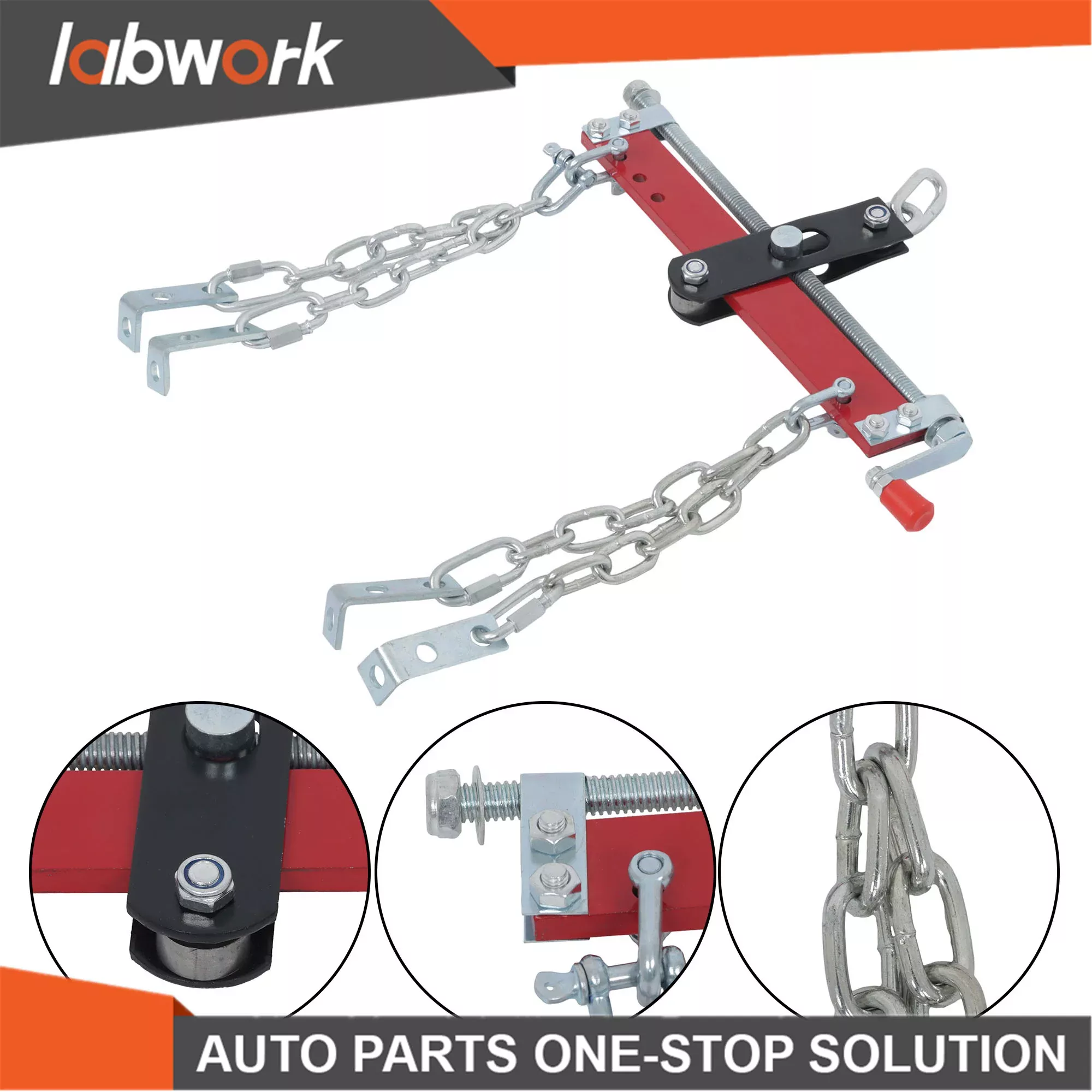 Labwork 3/4 Ton Engine Hoist Shop Crane Accessory Steel 3 Engine Leveler