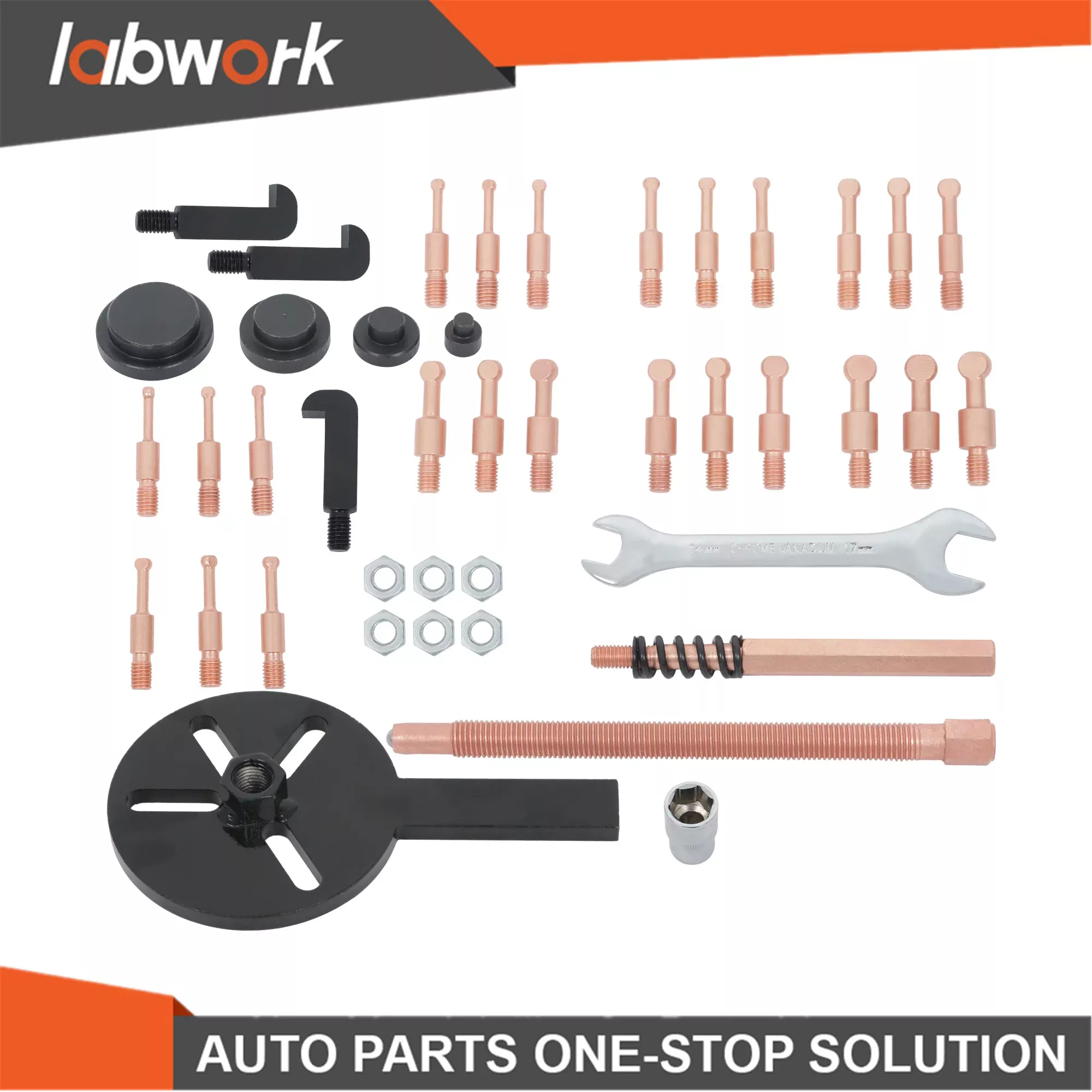 Labwork 36-in-1 Bearing Puller Set Blind Hole Removal Tool & Separator Kit