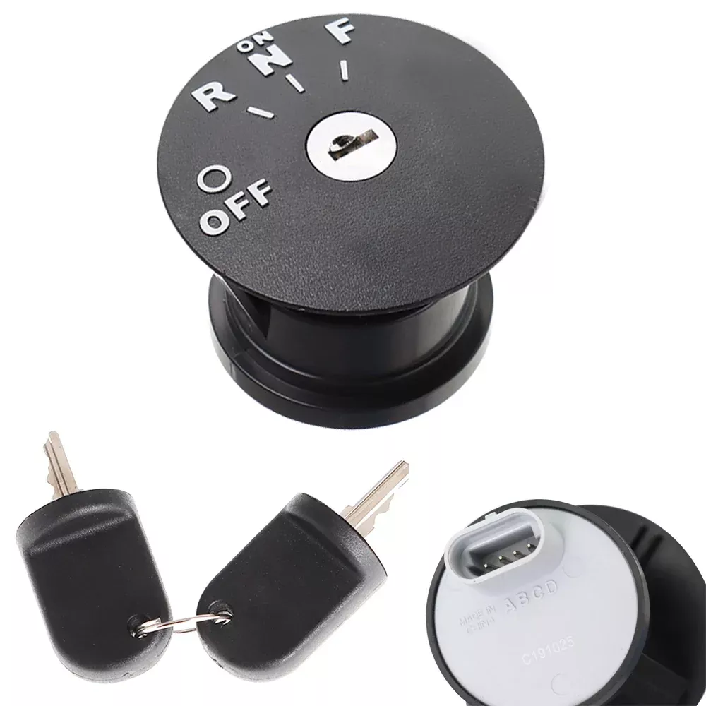 labwork 48V Ignition Key Switch & Keys Replacement for 2008 - Up RXV Electric Golf Carts