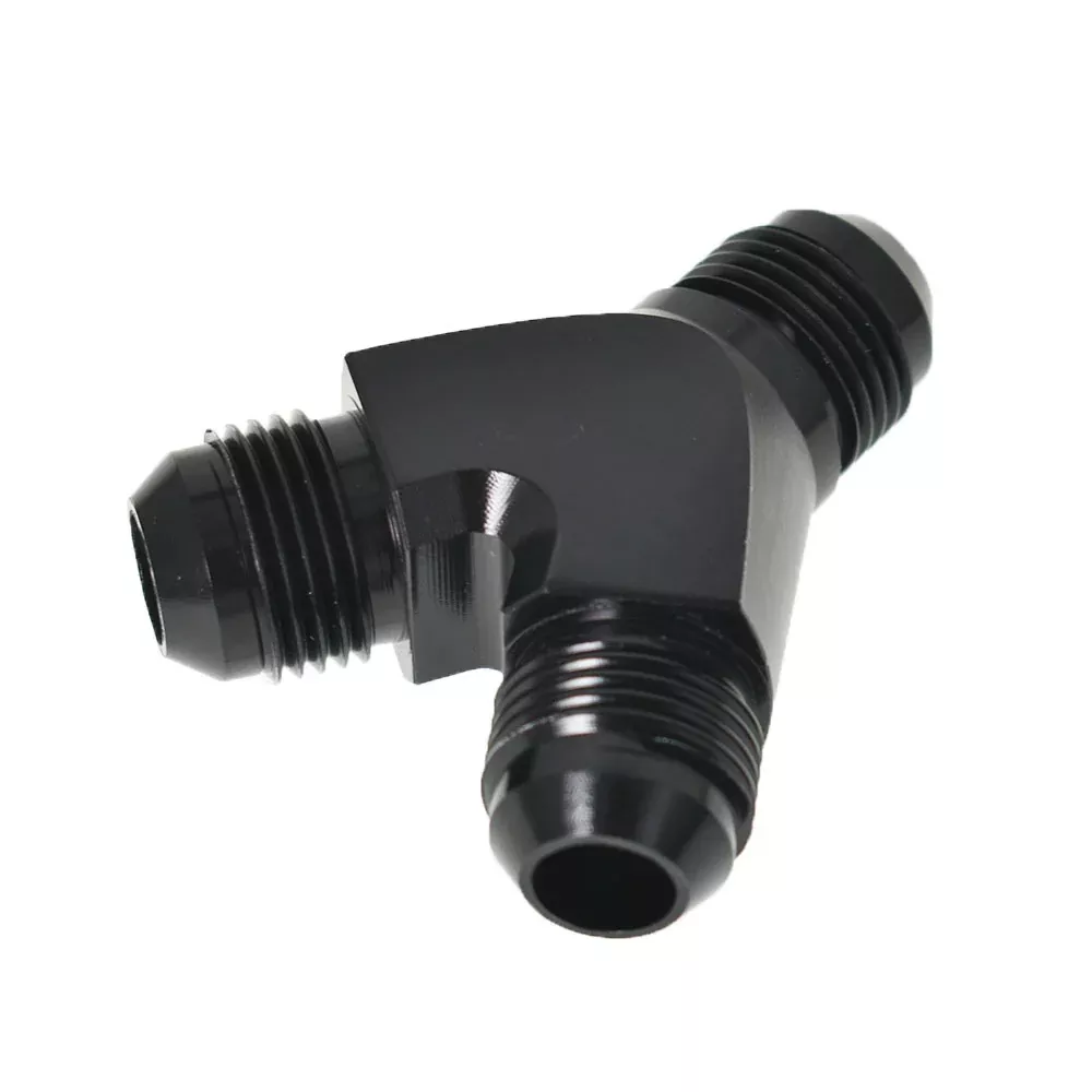 Labwork 8AN AN 8 Y Fuel Block Fitting Junction Coupler Adapter 8/8/8 T BLACK