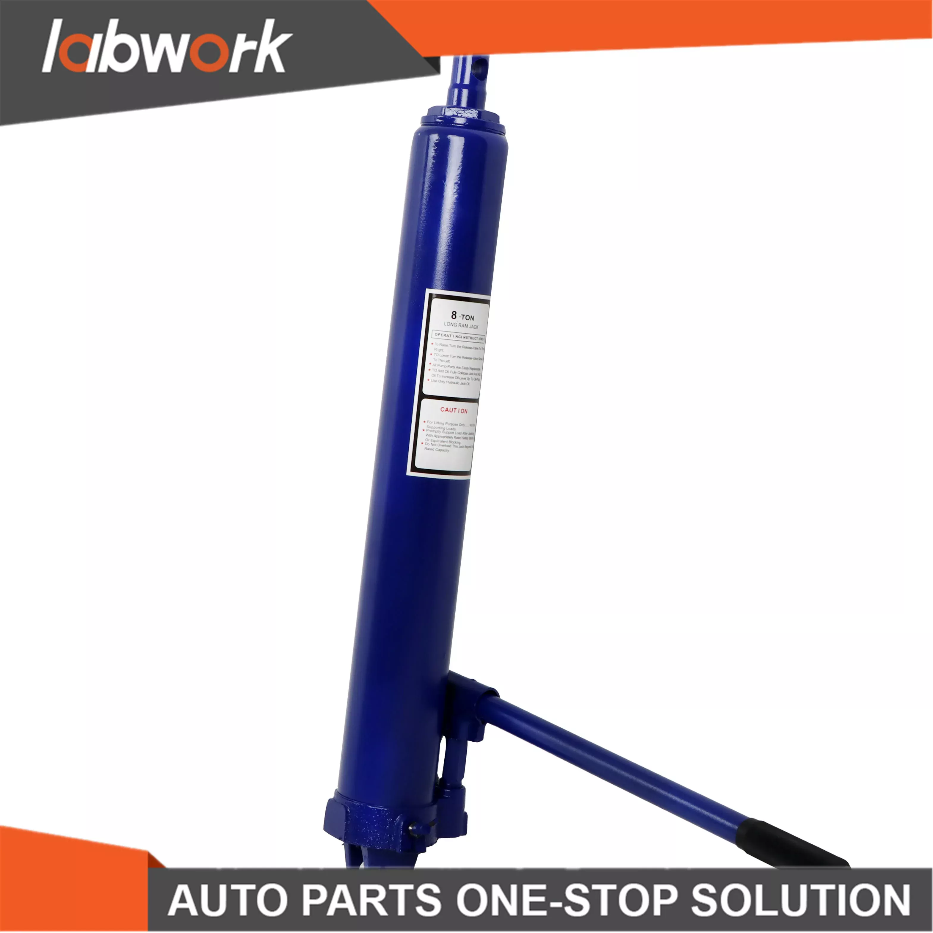 Labwork 8t Hydraulic Long Ram Jack Lift Jacking Shop Crane Engine Hoist Lifting