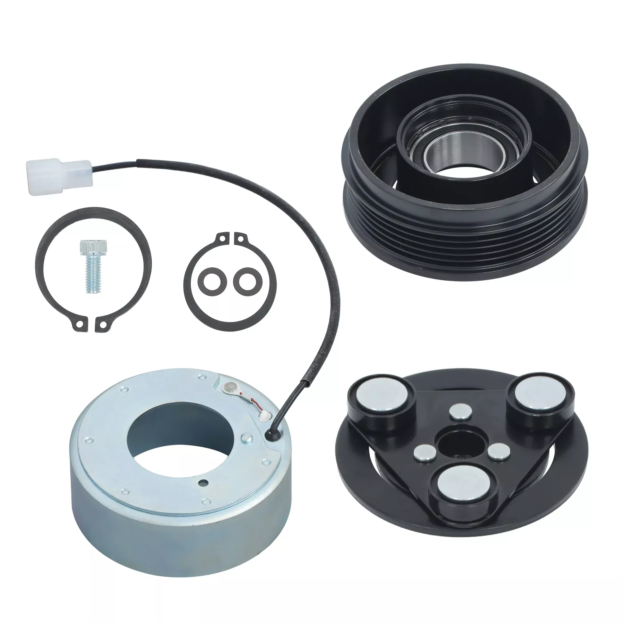 Labwork AC Compressor Clutch Kit Plate Coil Bearing For 2004-2009 Mazda 3 5 2.0L