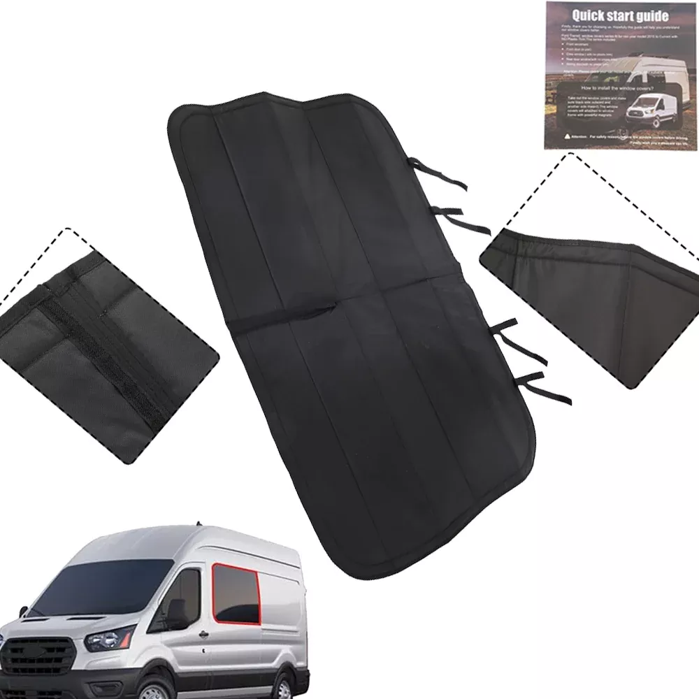 Labwork Blackout UV Protection Crew Window Cover For 2015-2023 Ford Transit Van