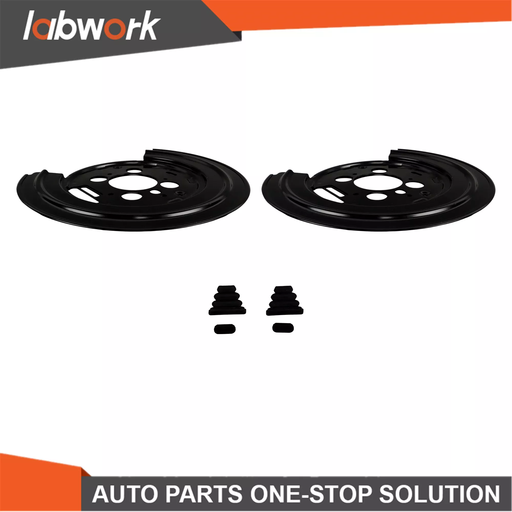 Labwork Brake Backing Plate For Dodge Ram Durango Chrysler Aspen 08-12 Rear Pair