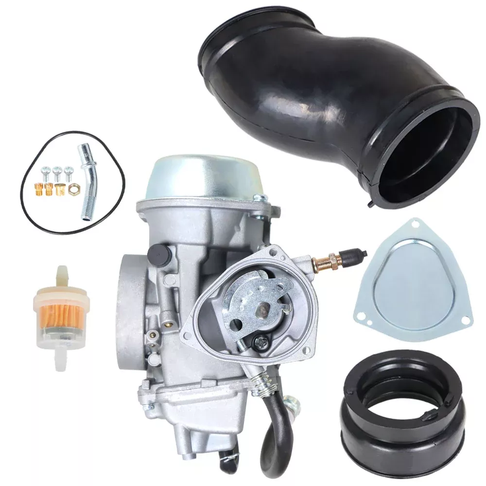 labwork Carburetor with 2 Intake Boots Replacement for Yamaha YFM600 600 4x4 1998-2001