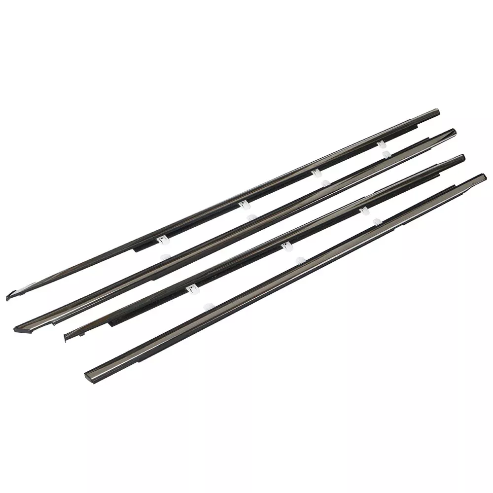 Labwork Chrome Weatherstrip Window Moulding Trim Seal Belt For 2008-2012 Accord