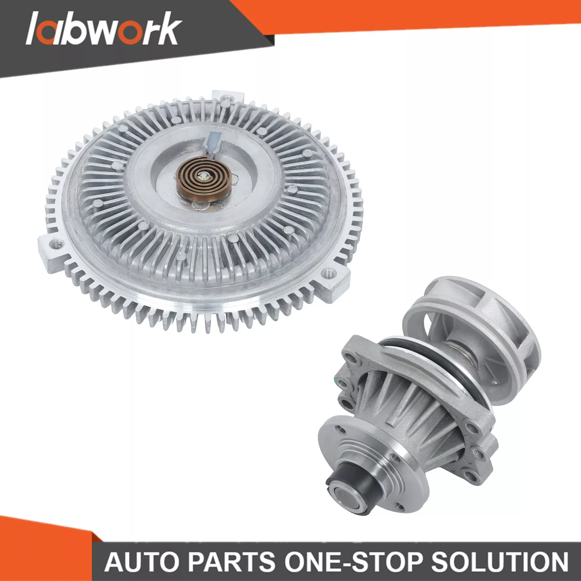 Labwork Engine Cooling Fan Clutch + Water Pump For BMW E36 E46 E39 E34 E53