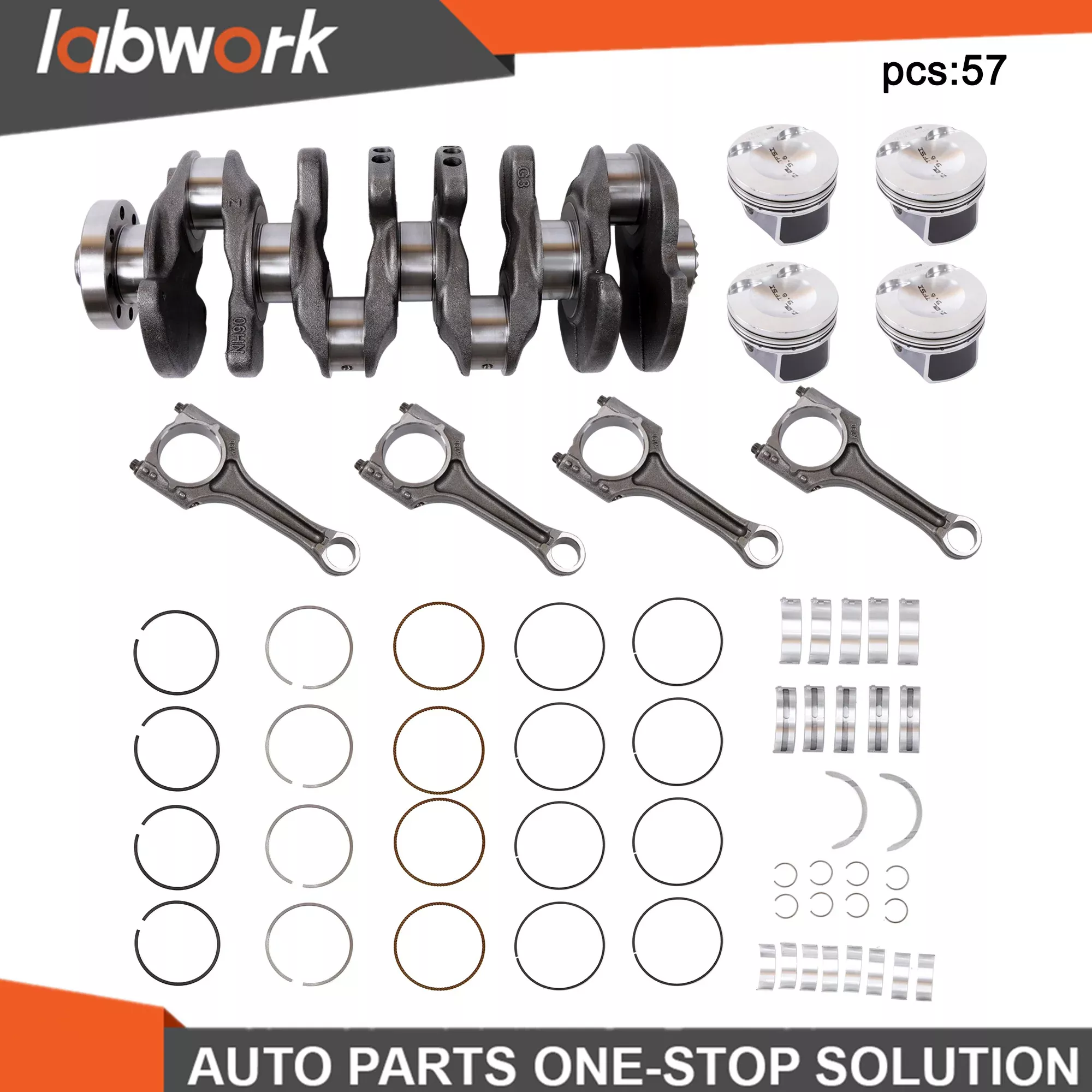 Labwork Engine Rebuild Overhaul Kit STD Piston Pin For AUDI VW 2.0L EA888