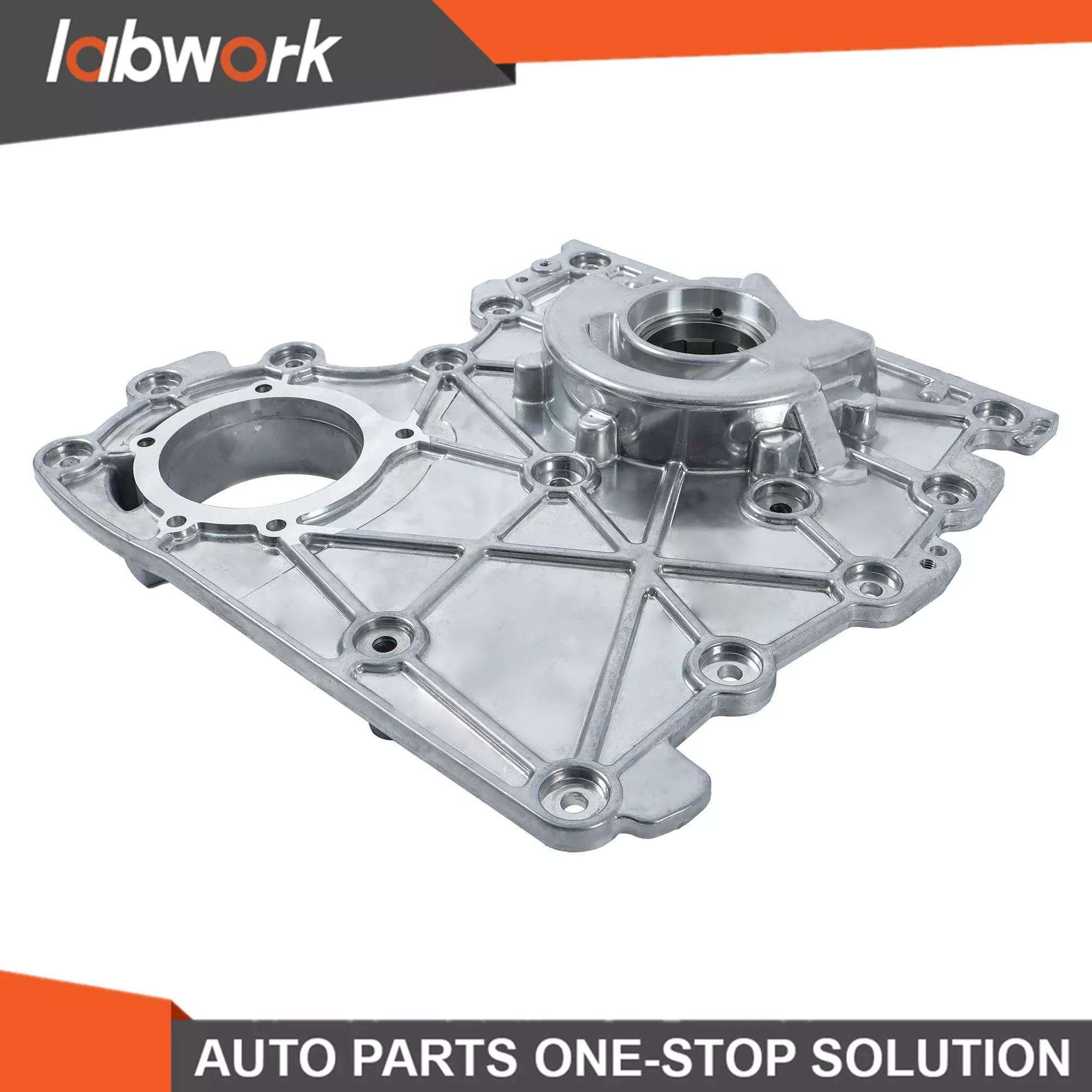 Labwork Engine Timing Chain Cover w/ Oil Pump for Trailblazer GMC Envoy Isuzu
