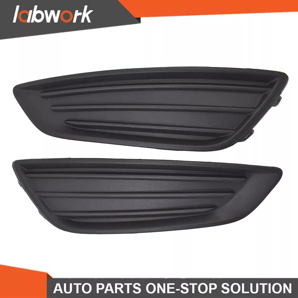 Labwork Fog Light Lamp Covers For 2015-2018 Ford Focus Driver & Passenger Side