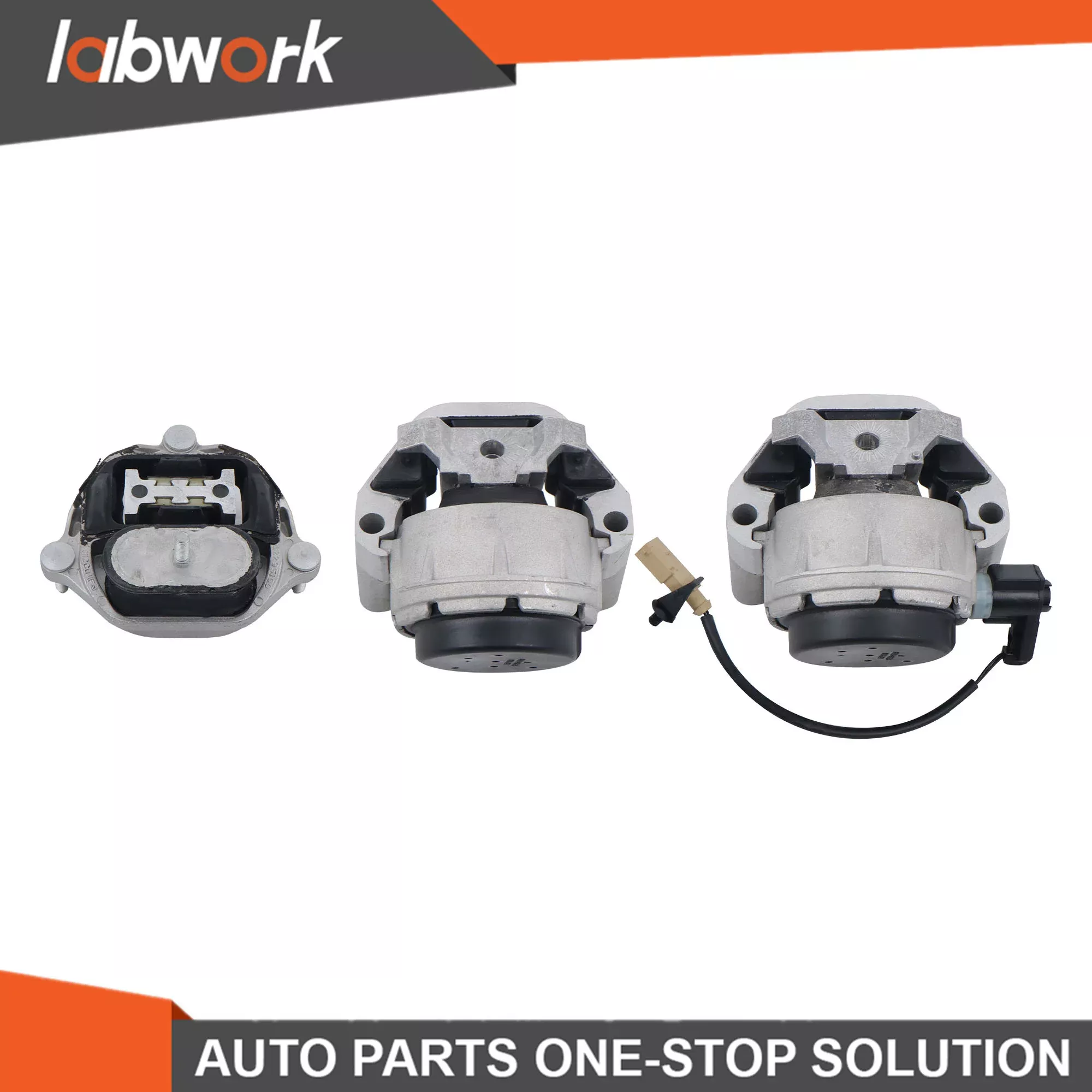 Labwork Front L & R Engine & Trans Mount Set 3PCS for2012-2018 Audi A6 2.0L