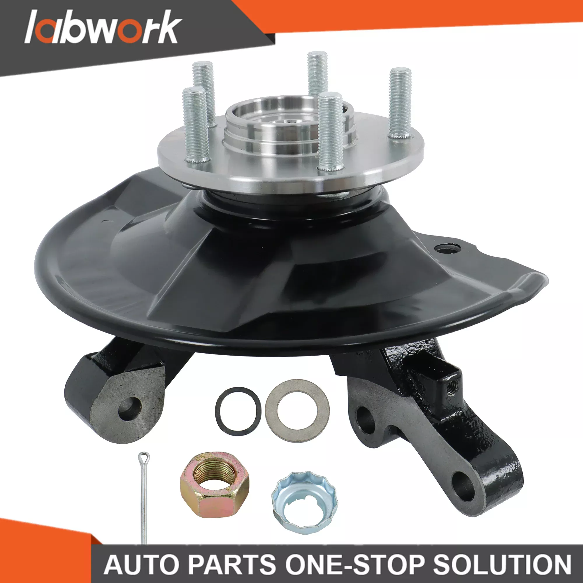 Labwork Front Left Steering Knuckle & Hub Bearing Assy for Mitsubishi Outlander