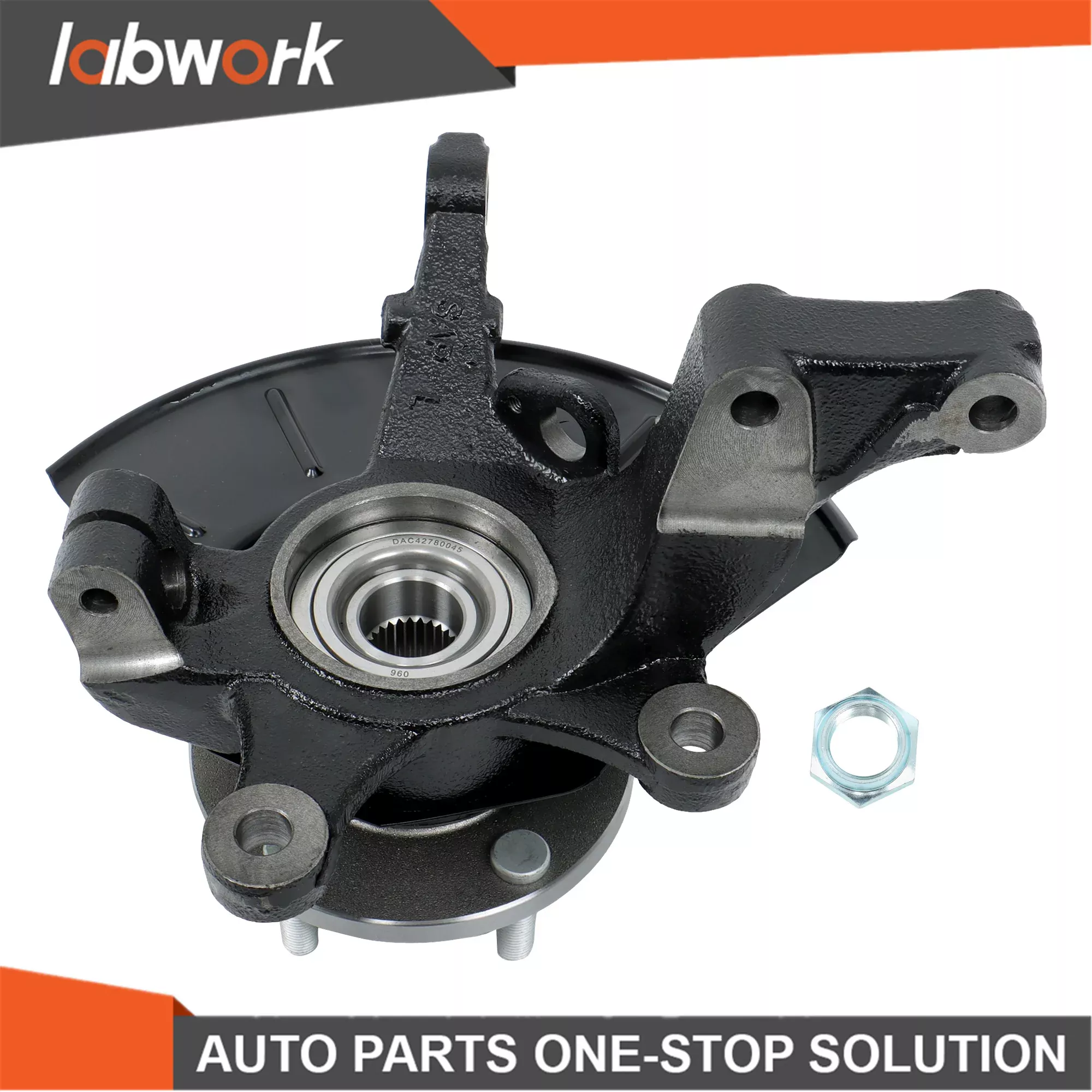 Labwork Front Left Steering Knuckle & Wheel Hub Bearing Assembly For Ford Escape