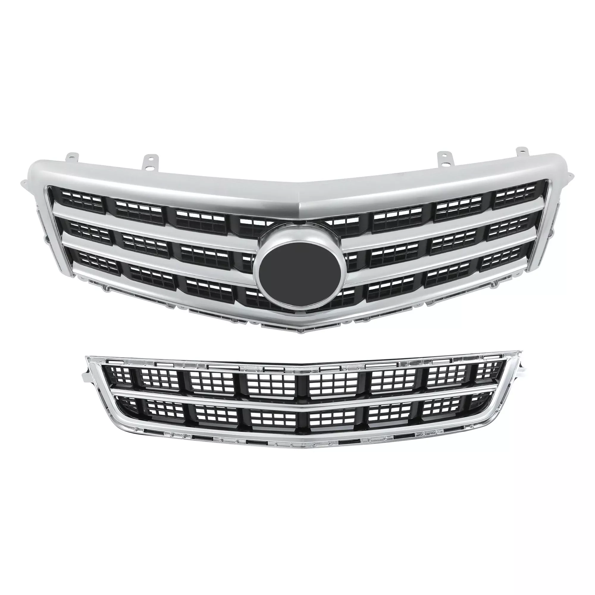 Labwork Front Upper Grille Lower Grill Trim Molding For 2013-2014 Cadillac ATS