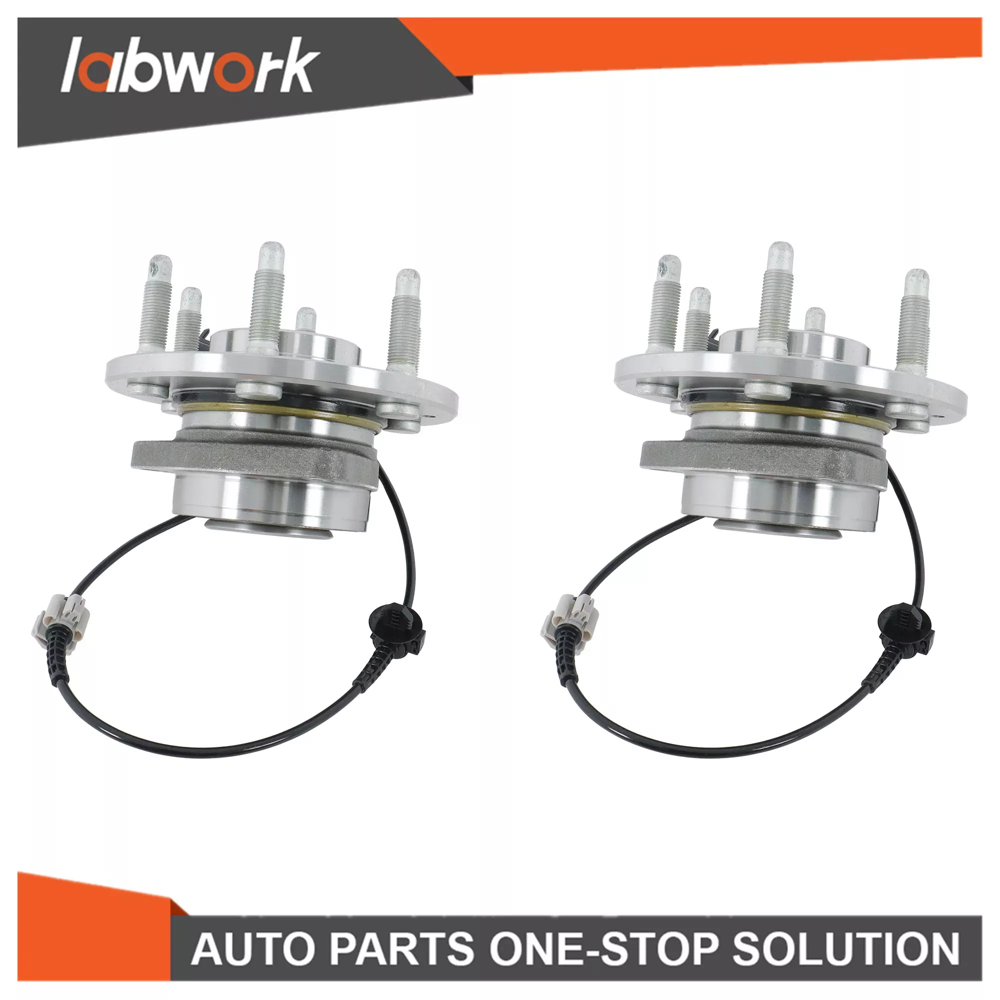 Labwork Front Wheel Bearing Hubs 07-13 for Chevy Silverado GMC Sierra 1500 Tahoe