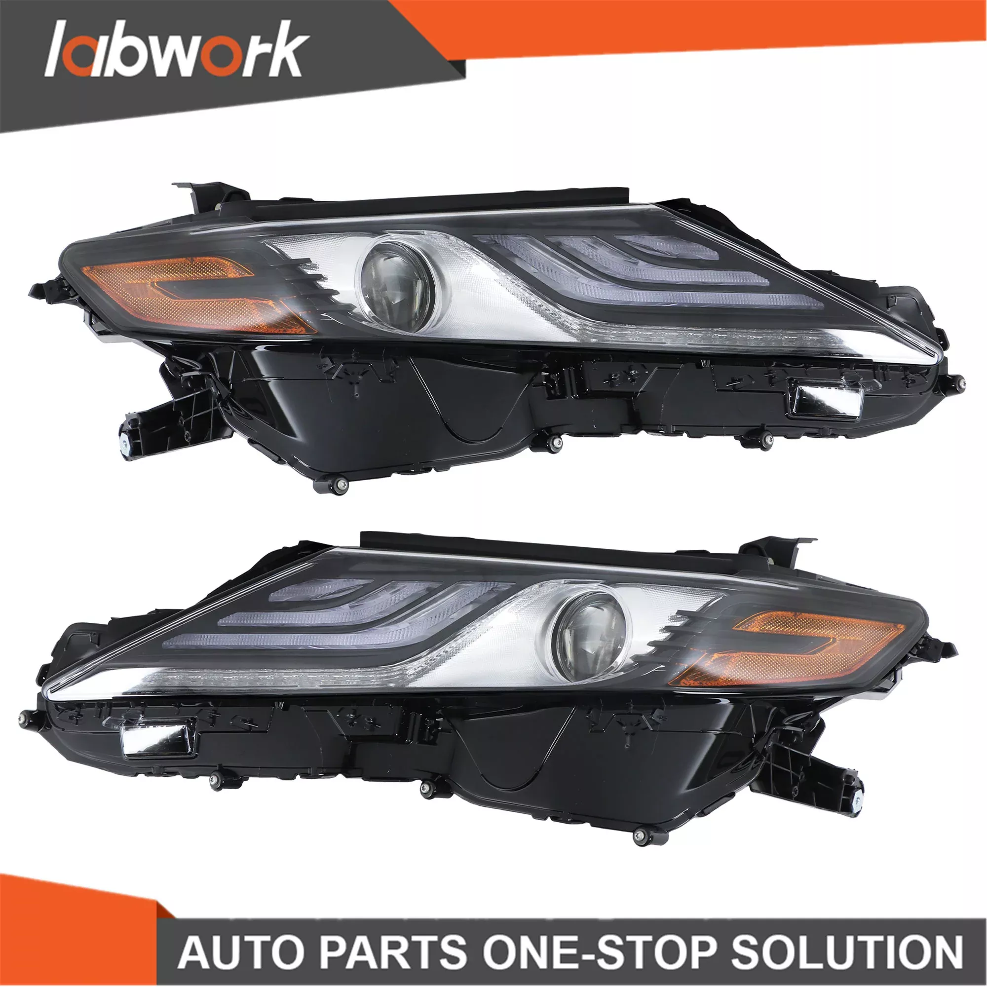 Labwork Headlight For 2021 22 Toyota Camry XSE XLE Full LED Black Left&Right