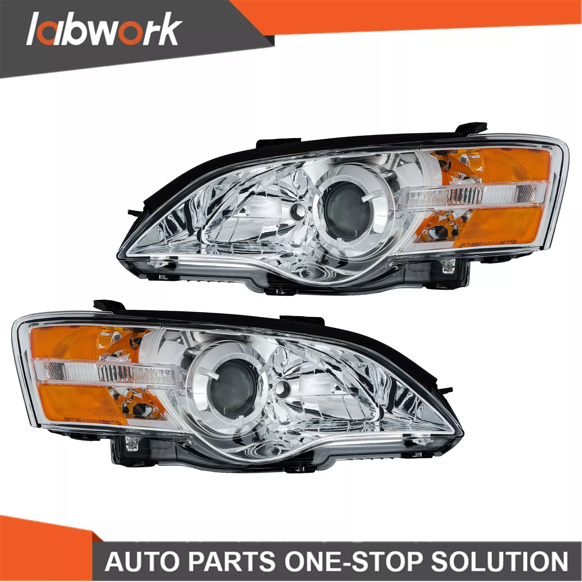 Labwork Headlights Assy For 2005-2007 Subaru Legacy/Outback Halogen Left&Right