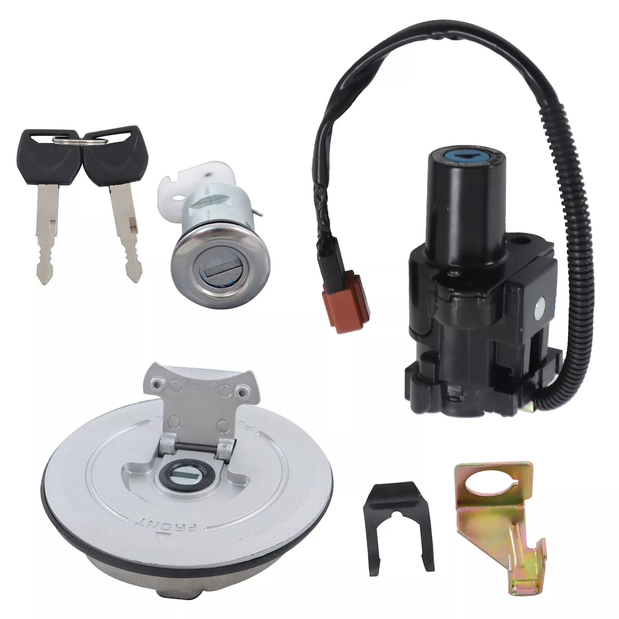 labwork Ignition Key Switch Lock Set Replacement for Honda CB500X 2013-2018 | Replacement for CBR500R CB500F Replacement for 35010-MJW-A82