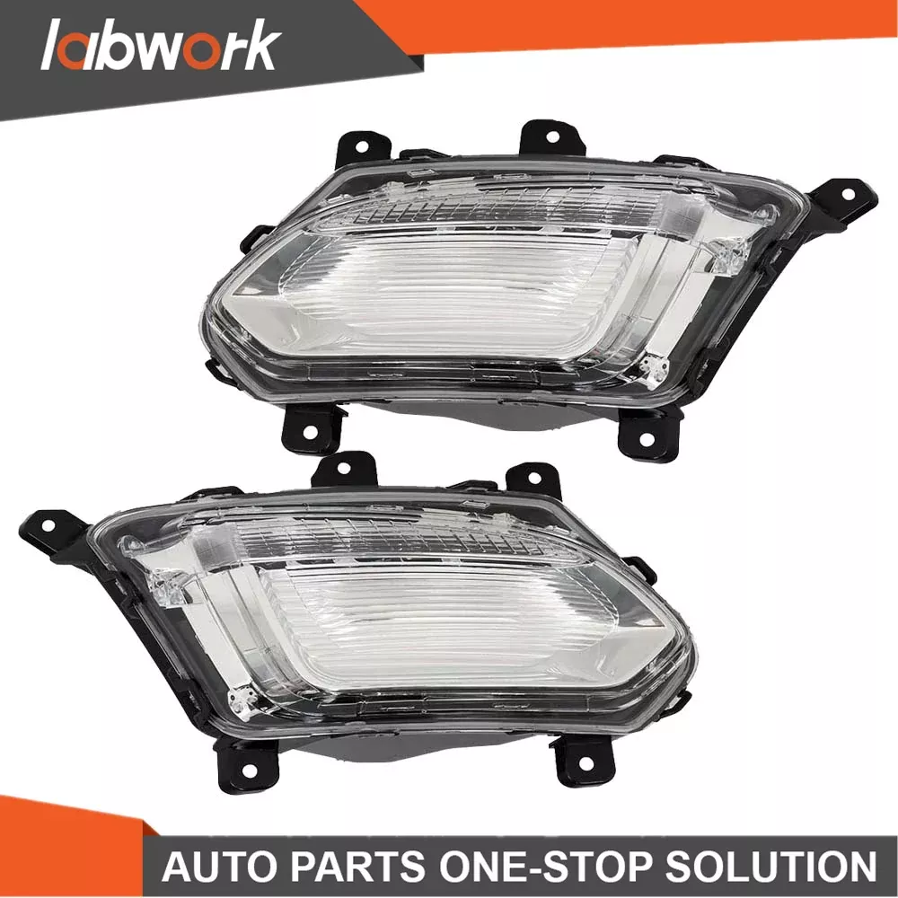 Labwork LED Bumper Fog Lights For 2016-2017ChevroletEquinox L LT Left+Right