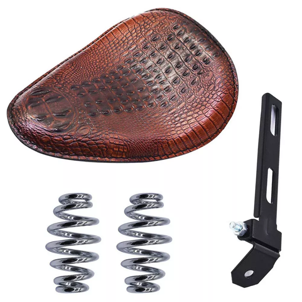 labwork Motorcycle Soft Solo Seat with Springs Bracket Replacement for Honda Yamaha Suzuki Kawasaki Bobber Chopper