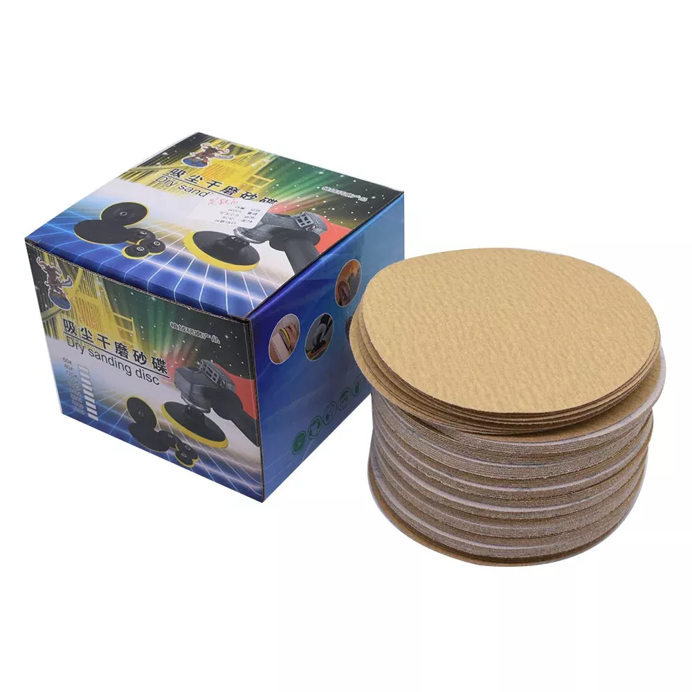 Labwork NO-Hole Hook Loop Pads Sanding Disc Flocking 100 Pack 6" 180 Grit