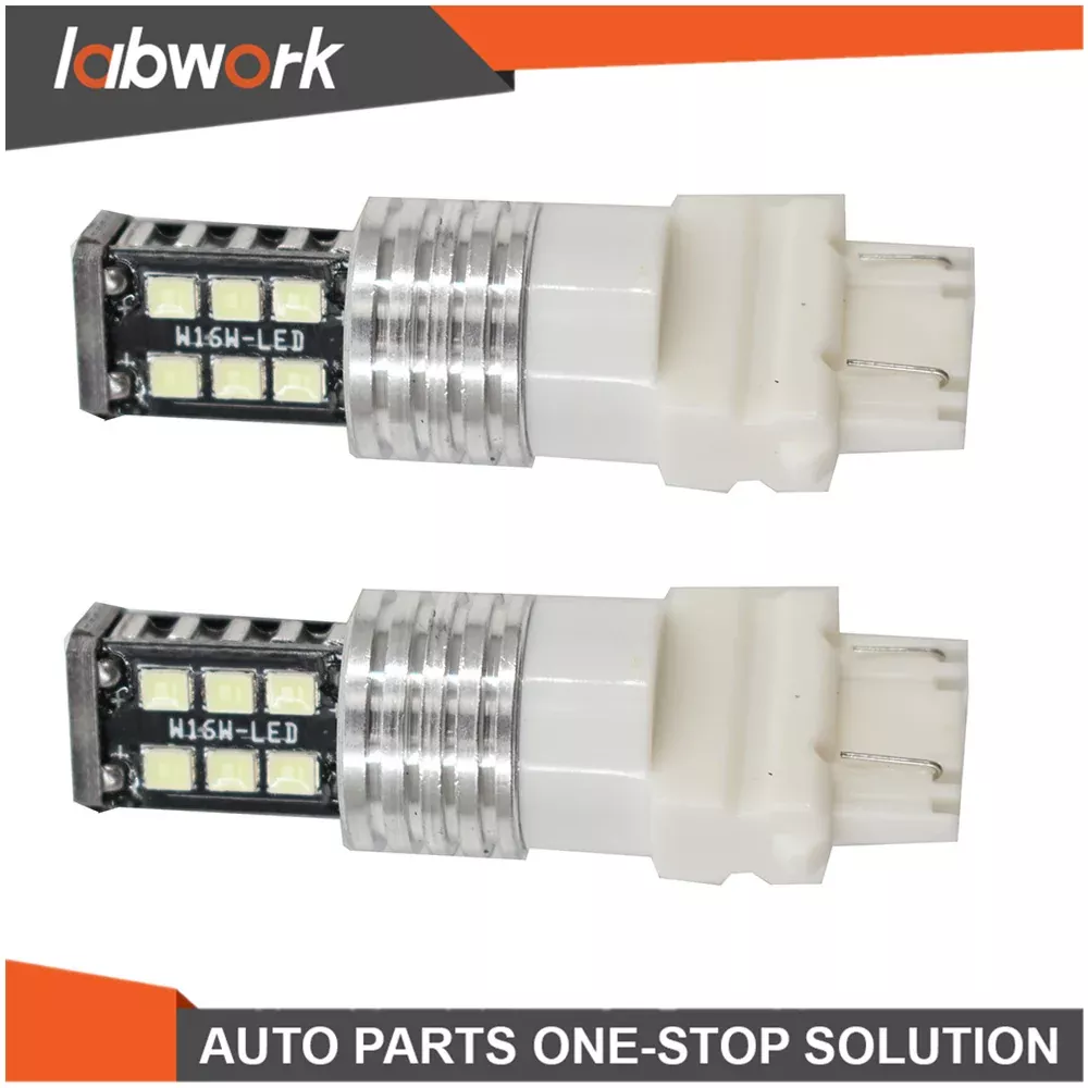 Labwork Pair OfHigh Power Ice Blue 3157-15smd Brake Turn Lights LED Backup DRL