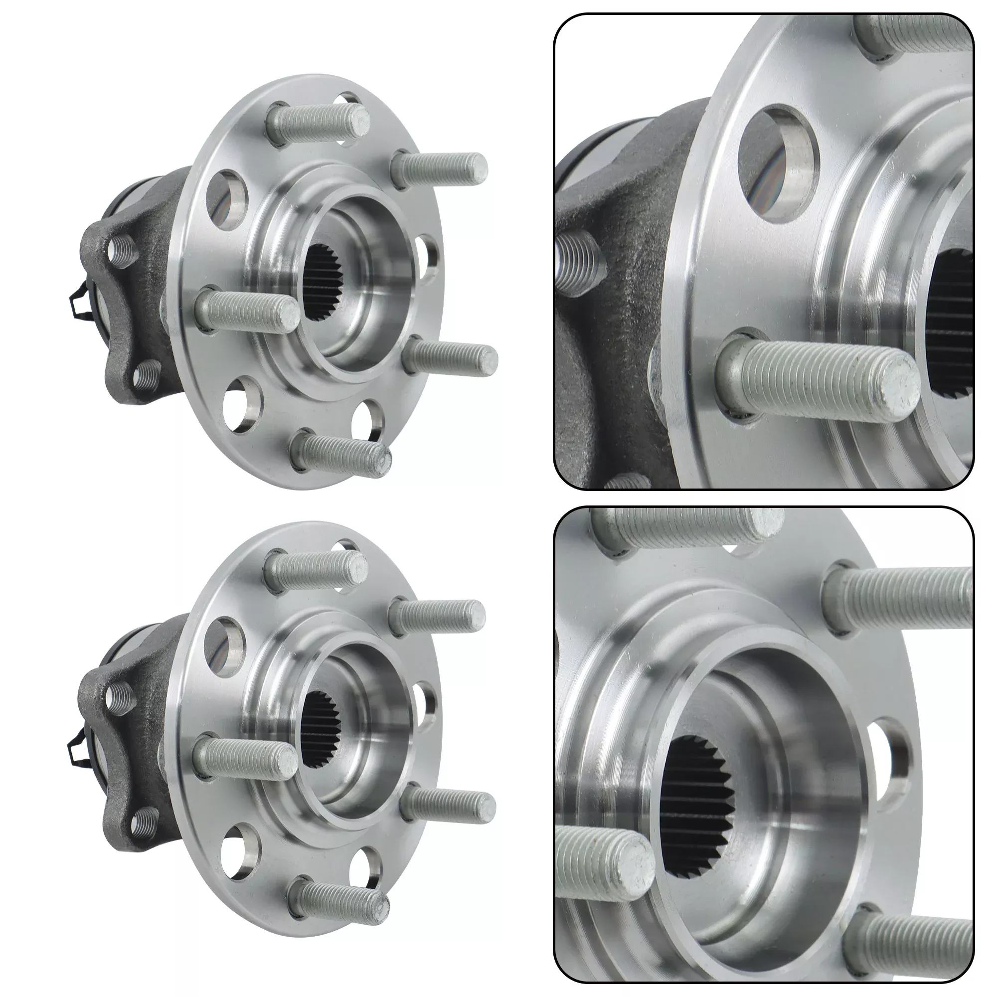 Labwork Pair Rear Wheel Hub Bearings AWD 4WDFor 2007-2017 Jeep Compass Patriot