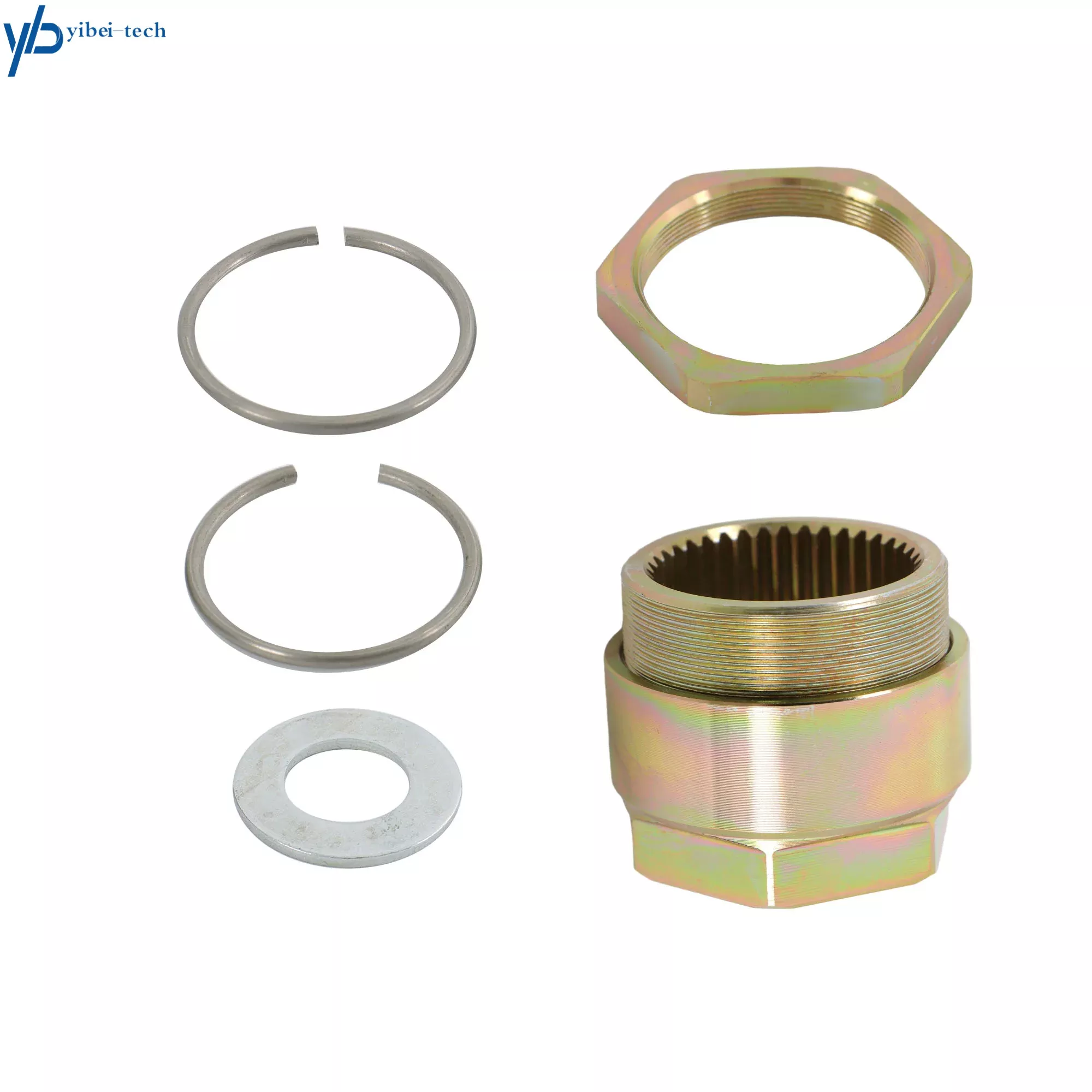 labwork Rear Axle Lock Jam Sleeve Nut and Clips Kit Replacement for TRX400EX TRX400X TRX450R 90652-HA2-000