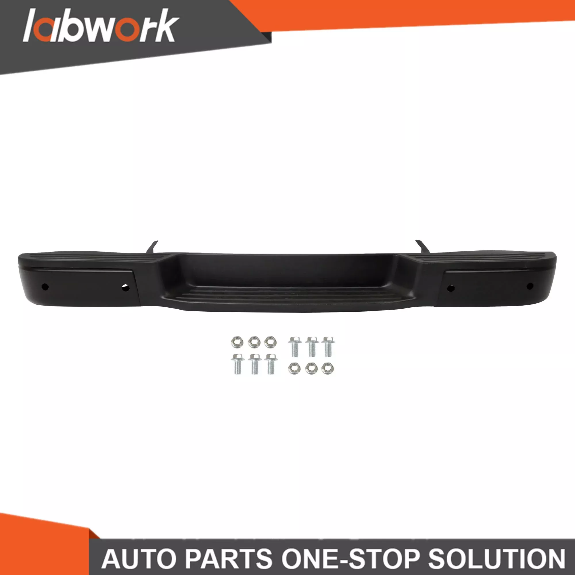 Labwork Rear Bumper Assembly For Nissan NV1500 NV2500 2012-2021 Primered W/ Park