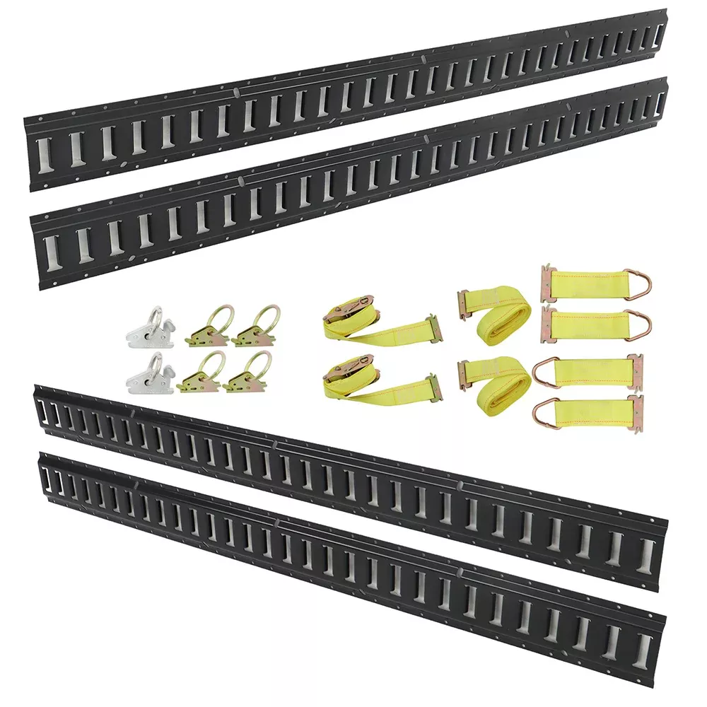 Labwork Track Rail Tie-Down Kit With Accessories Etrack System Starter Kit 18pcs