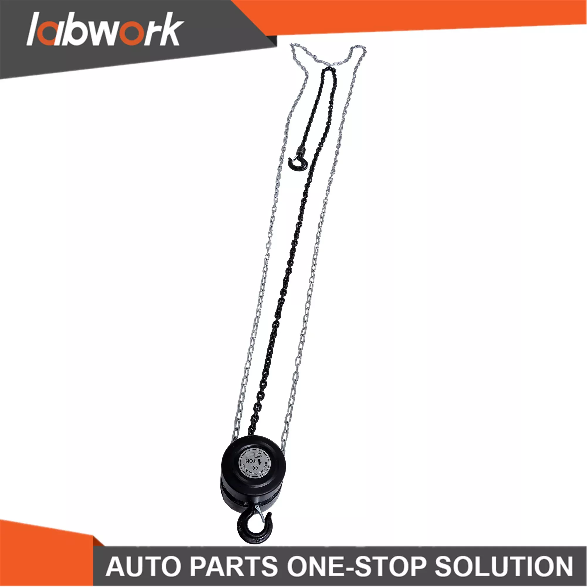 Labwork2200 Lbs 10 Ft Hand Chain Hoist Alloy Steel G80 Chain 360° Swivel Hooks