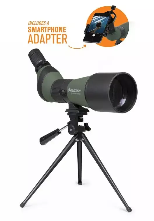 LandScout 20-60×80 Spotting Scope with Smartphone Adapter