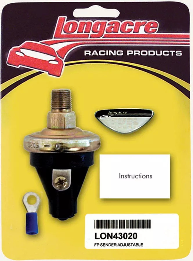 Longacre - Fuel Pressure Sender 1/8in. NPT 2-7psi