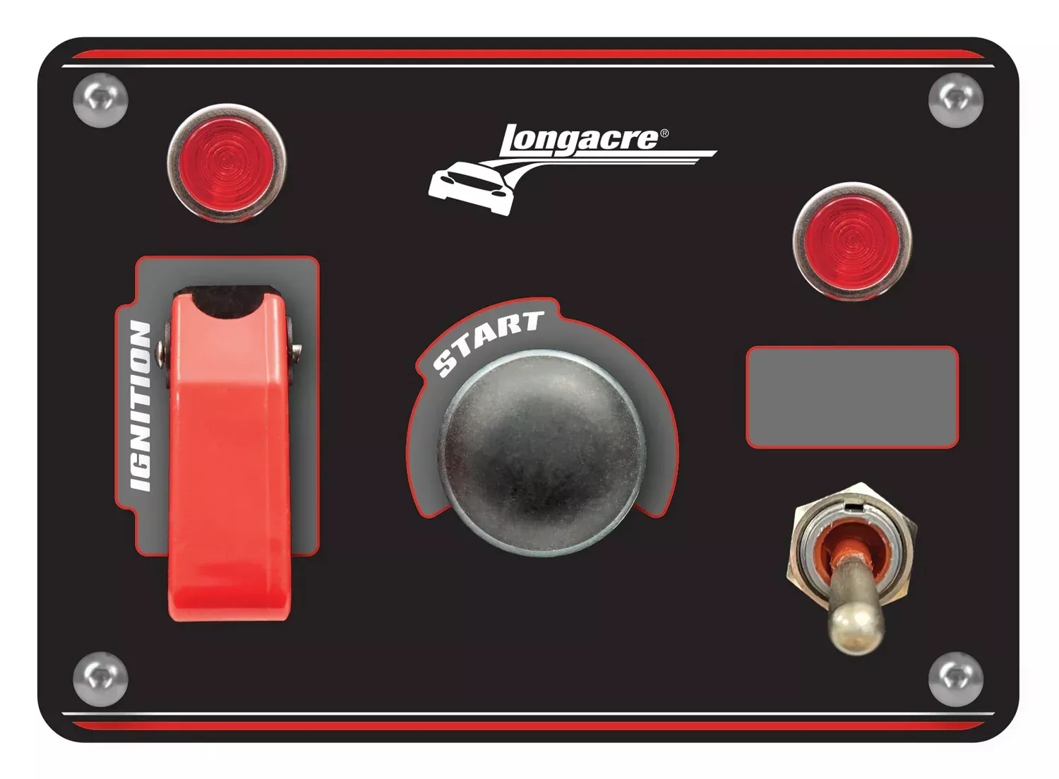 Longacre - Ignition Panel Black w/ 1 Acc. and Pilot Light