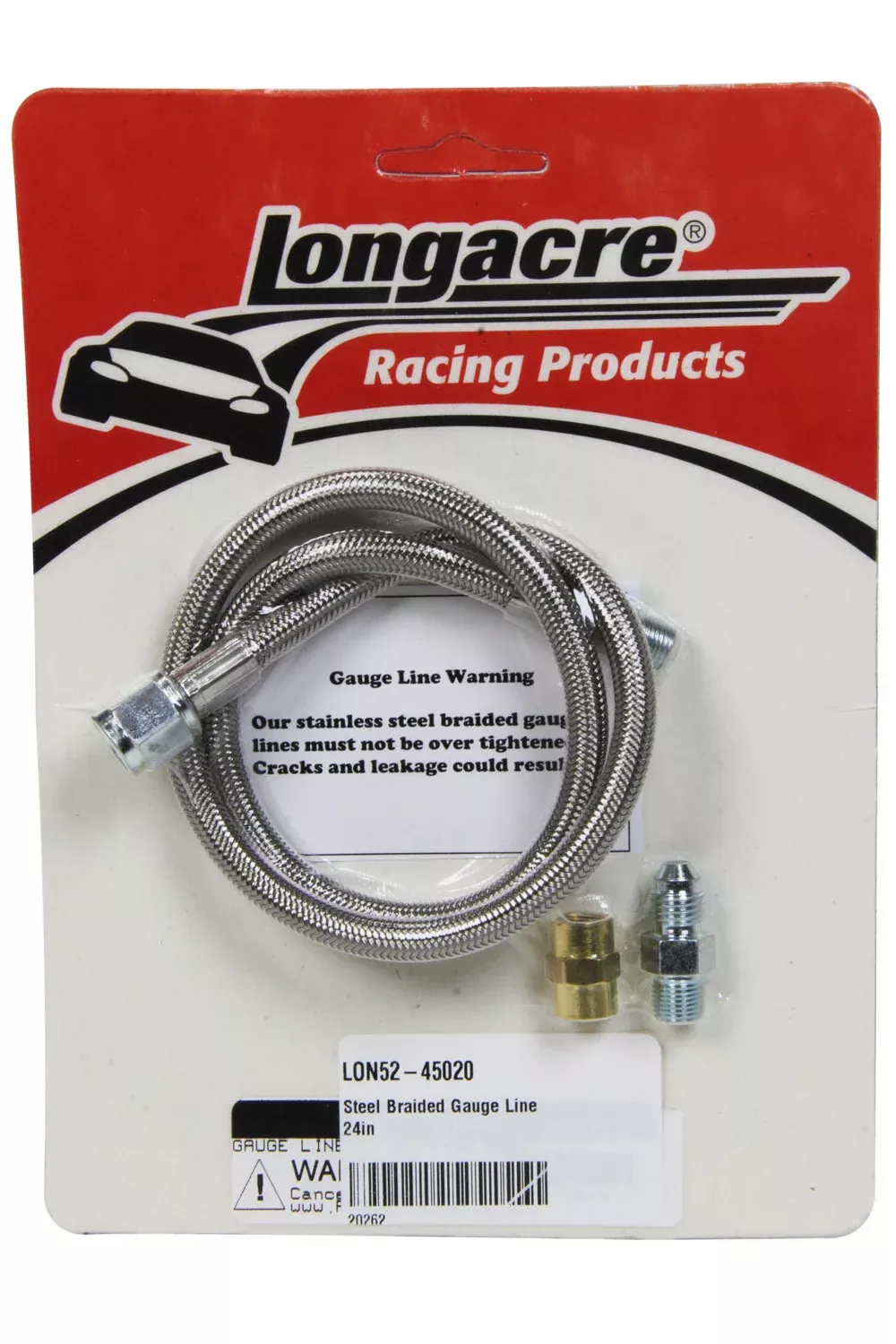 Longacre - Steel Braided Gauge Line 24in