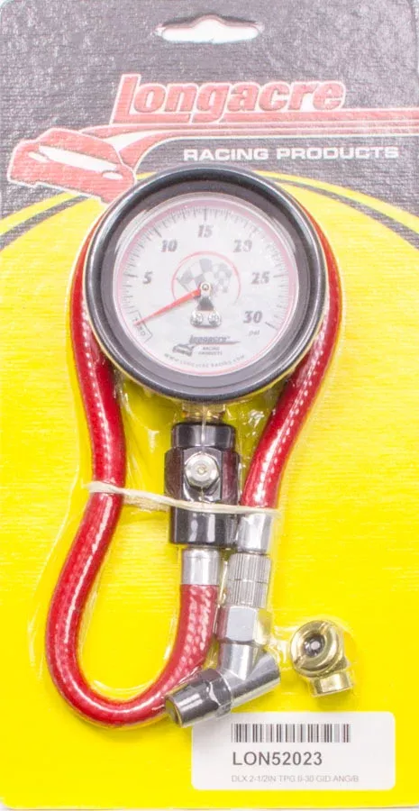 Longacre - Tire Gauge 0-30PSI 2.5in GID Deluxe