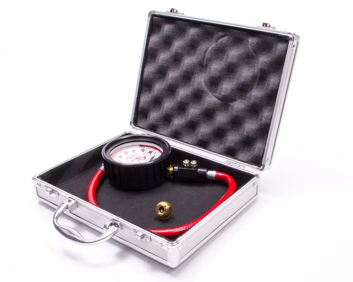 Longacre - Tire Gauge 0-40PSI 3.5in GID Dual Bleed