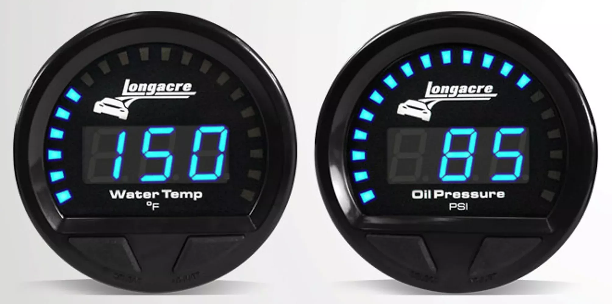 Longacre - Waterproof LED 2 Gauge Panel OP/WT