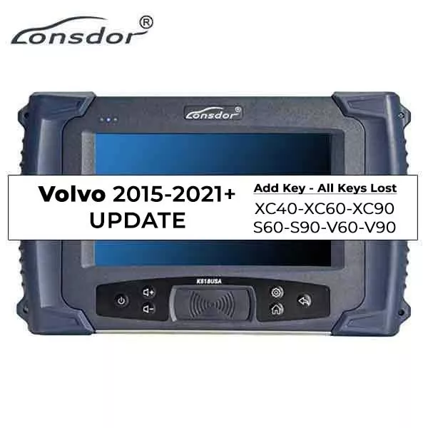 Lonsdor K518 USA - 2015-2021 VolvoUpdate - Add a Key /All Keys Lost - ( machine sold separately )