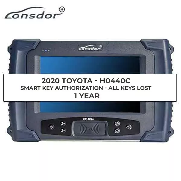 Lonsdor K518 USA - 2020 Toyota - H0440C Smart Key Authorization - 1 YEAR - ( machine sold separately )